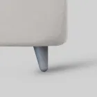 Pojedyncze łóżko tapicerowane z opcjonalnym schowkiem Made in Italy - Akira Viadurini