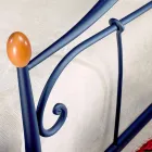 Łóżko pojedyncze w kute Dalia Viadurini