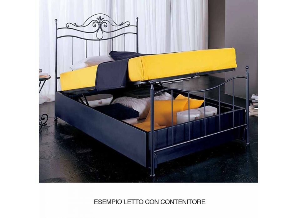 Łóżko pojedyncze w kute Turquoise Viadurini