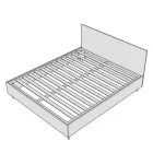 Łóżko małżeńskie 120x200 cm pokryte mikrofibrą Wyprodukowano we Włoszech - Athlete Viadurini