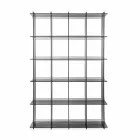 Współczesny regał ścienny w wędzonym plexi Sfera4 Viadurini