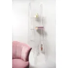 Regał ścienny z przezroczystej pleksi do 4 elementów - Trezza Viadurini