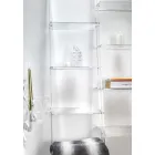 Regał ścienny z przezroczystej pleksi do 4 elementów - Trezza Viadurini