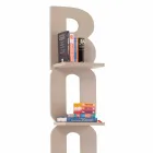 Regał ścienny z ręcznie wykonanym wzorem we Włoszech 3 półki Nicla Viadurini