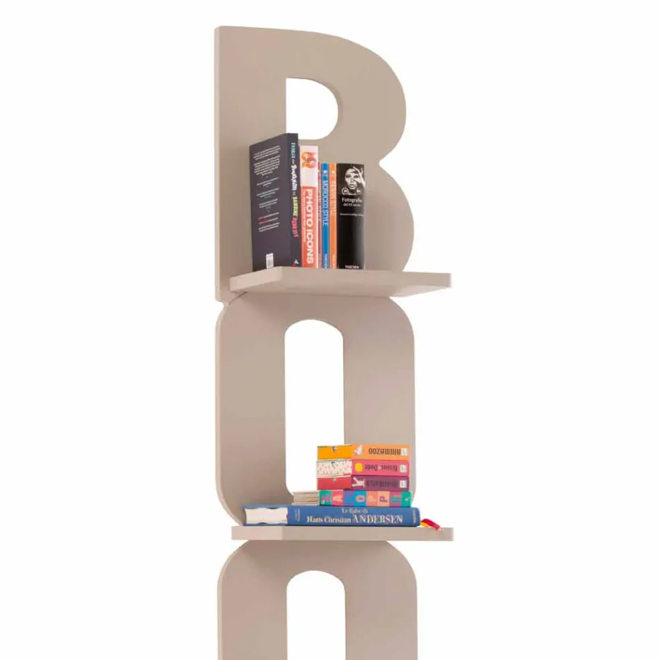 Regał ścienny z ręcznie wykonanym wzorem we Włoszech 3 półki Nicla Viadurini