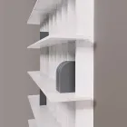 Regał ścienny Shabby Chic z drewna jesionowego designu - Babele Viadurini