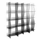 Regał wolnostojący / nowoczesna ściana dekoracyjna Pam fumé, wykonana we Włoszech Viadurini