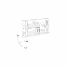 Biblioteka do Hang Skyline 130x70 Mabele Viadurini