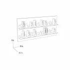 Biblioteka do Hang Skyline 186x86 Mabele Viadurini