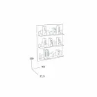 Biblioteka powiesić Skyline 90x110 Mabele Viadurini