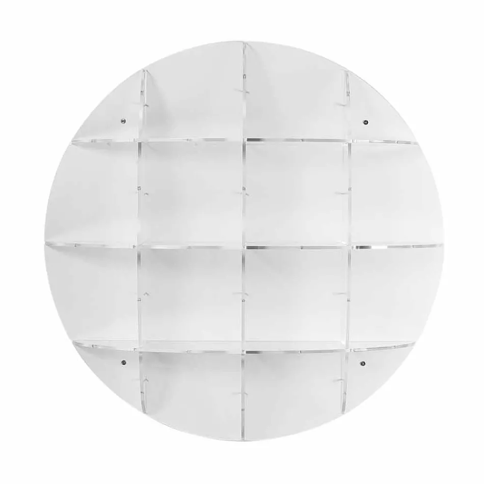 Nowoczesny regał Gio z białej cegły, wykonany we Włoszech Viadurini