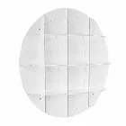 Nowoczesny regał Gio z białej cegły, wykonany we Włoszech Viadurini