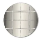 Okrągły regał ścienny ze złotego lub srebrnego pleksi Made in Italy - Lizzy Viadurini