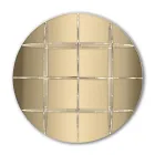 Okrągły regał ścienny ze złotego lub srebrnego pleksi Made in Italy - Lizzy Viadurini