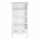 Klasyczny drewniany regał podłogowy z metalowymi uchwytami Homemotion - Spina Viadurini