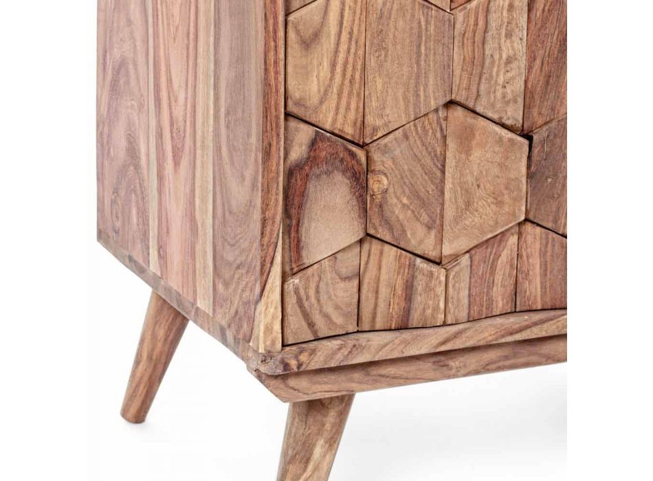 Regał podłogowy z drewnianą konstrukcją Vintage Homemotion - Ventador Viadurini