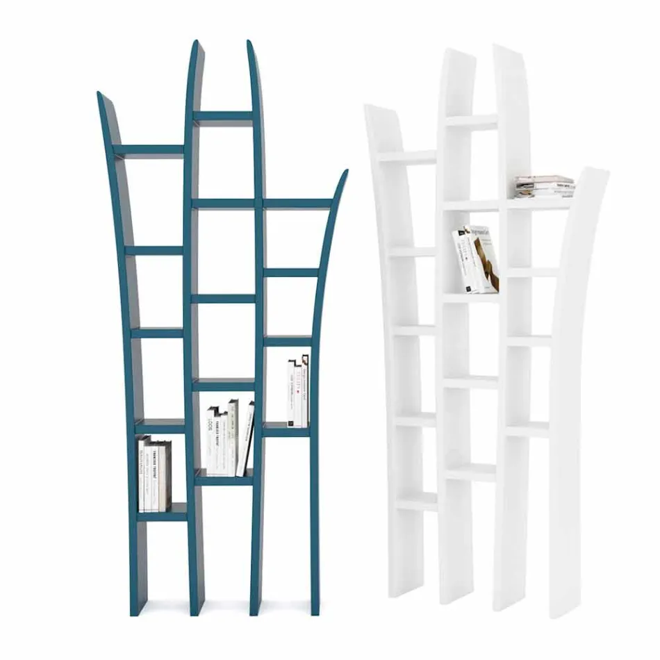 Biblioteka podłoga nowoczesny design Herba Made in Italy Viadurini