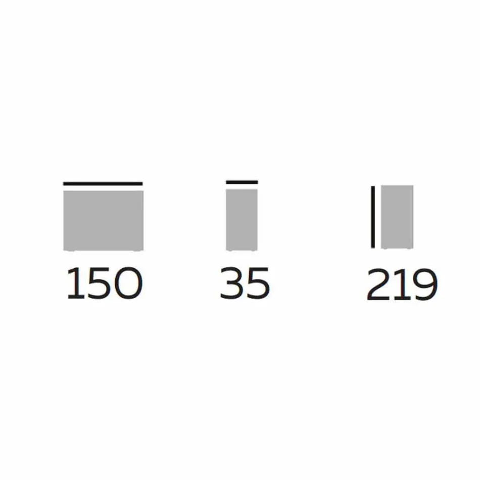 Zaprojektuj drewniany regał podłogowy z kamionkowymi blatami Made in Italy - Aspide Viadurini