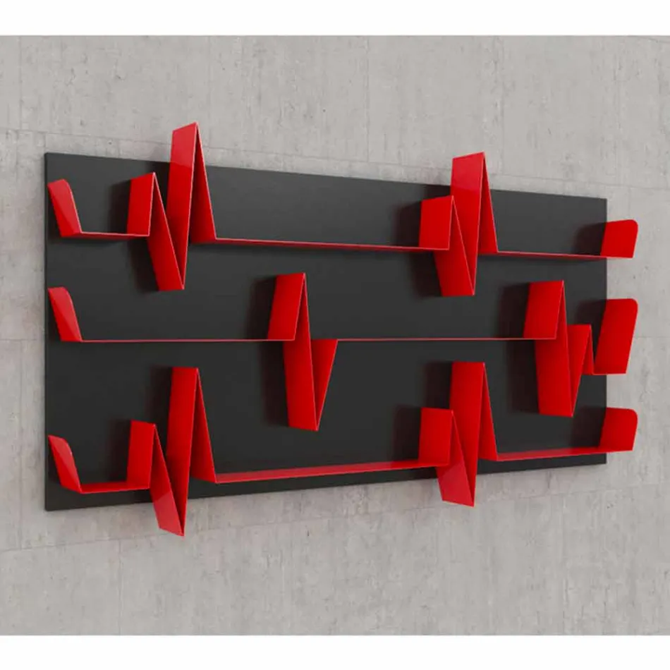 Biblioteka projektu Battikuore 186x101 (3 półki) Mabele Viadurini