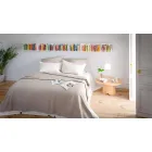 Regał naścienny z białego metalu wykonany we Włoszech - Boliwia Viadurini