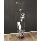 Regał wolnostojący z przezroczystego lub wędzonego kryształu akrylowego - Icaria Viadurini