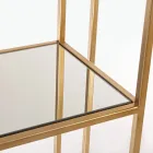 Regał wolnostojący ze stali i szkła Elegancki design - Noralea Viadurini