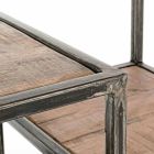 Regał ze stali malowanej i drewna w stylu industrialnym Homemotion - Zompo Viadurini