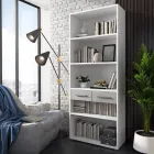 Regał drewniany pokryty melaminą w różnych rozmiarach - blaszany Viadurini