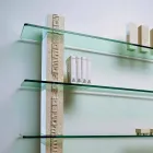 Modułowy regał z kamienia i szkła nowoczesny projekt Galen Viadurini