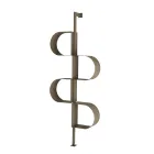 Metalowa, malowana, pionowa biblioteczka Fatima z regulowanymi nogami Viadurini