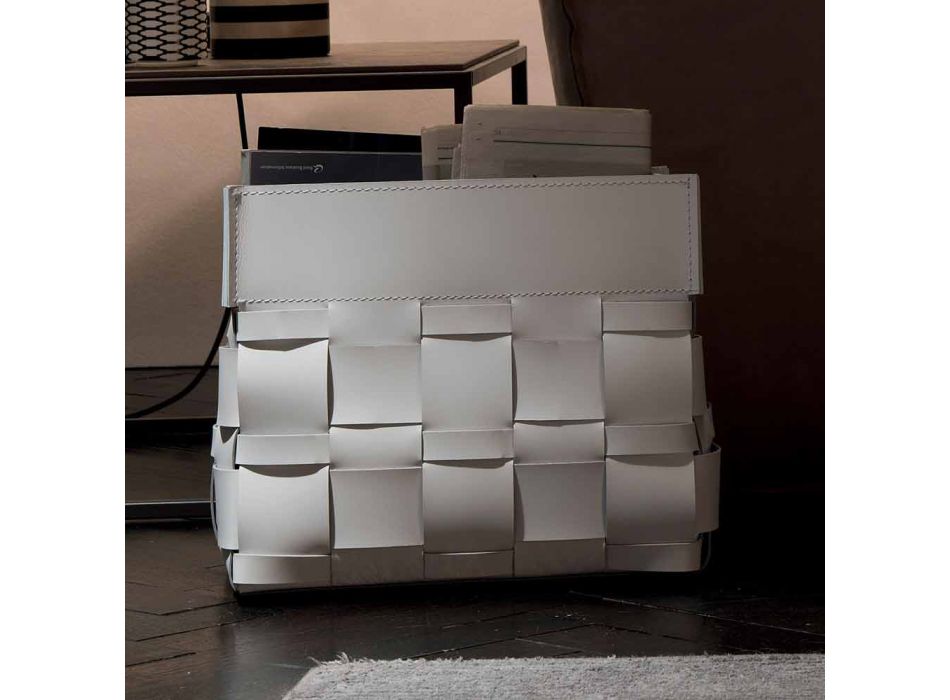 Lory design naścienny stojak na gazety, wyprodukowany we Włoszech Viadurini