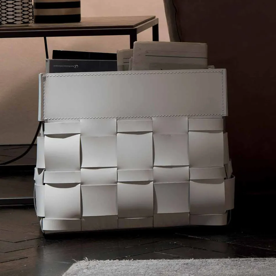 Lory design naścienny stojak na gazety, wyprodukowany we Włoszech Viadurini