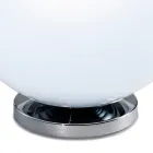 Lampa stołowa Isotta ze szkła i metalu w dwóch rozmiarach, wyprodukowana we Włoszech Viadurini