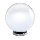 Lampa stołowa Isotta ze szkła i metalu w dwóch rozmiarach, wyprodukowana we Włoszech Viadurini