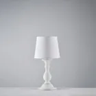 Drewniana lampa z abażurem Made in Italy do dekoracji wnętrz - Siena Viadurini