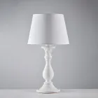 Drewniana lampa z abażurem Made in Italy do dekoracji wnętrz - Siena Viadurini