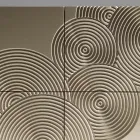 Komoda 5-drzwiowa z lakierowanej płyty MDF z ręcznie grawerowaną i wykończoną dekoracją – Krab Viadurini