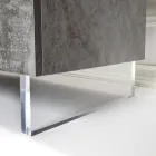 Kredens z 2 drzwiami i 2 centralnymi otwartymi przegródkami z melaminy Made in Italy - Minnie Viadurini