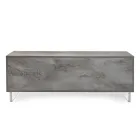 Kredens z 2 drzwiami i 2 centralnymi otwartymi przegródkami z melaminy Made in Italy - Minnie Viadurini