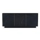 Kredens z 3 drzwiami i lakierowaną i laminowaną konstrukcją Wyprodukowano we Włoszech - Ferrara Viadurini