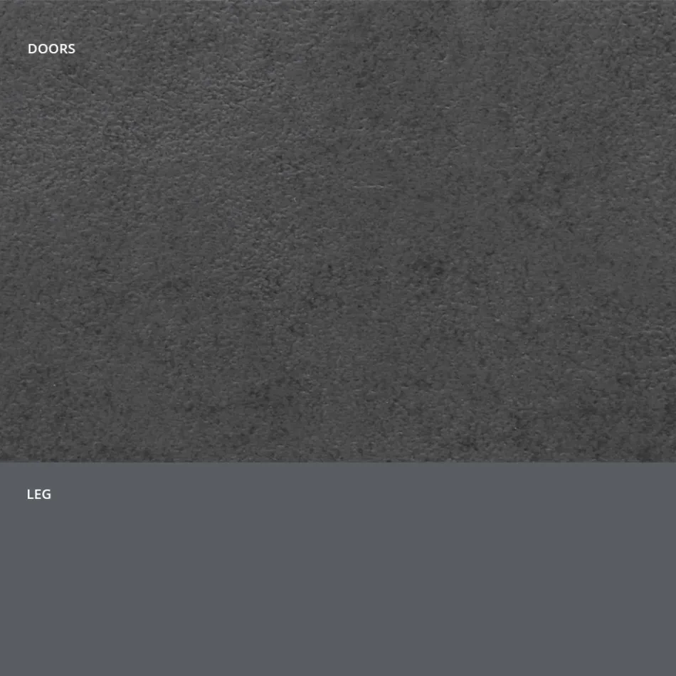 Kredens z drzwiami z laminatu HPL imitującego kamień Made in Italy - Fiorenza Viadurini