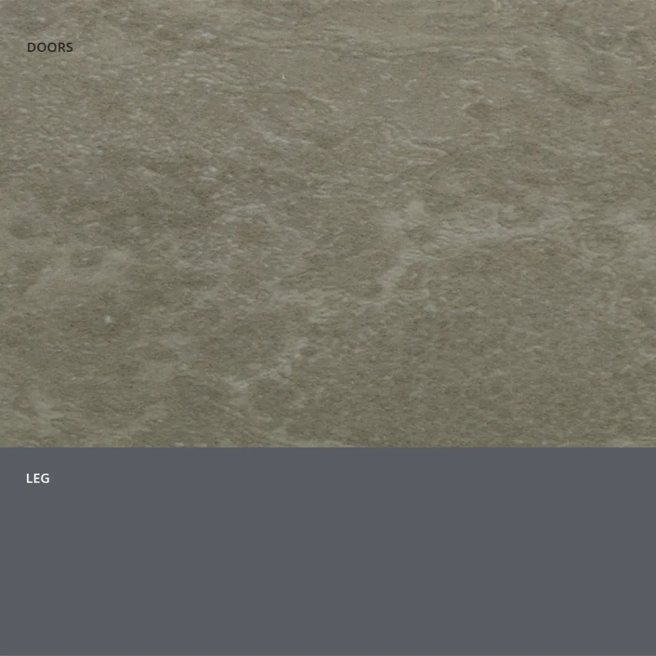 Kredens z drzwiami z laminatu HPL imitującego kamień Made in Italy - Fiorenza Viadurini