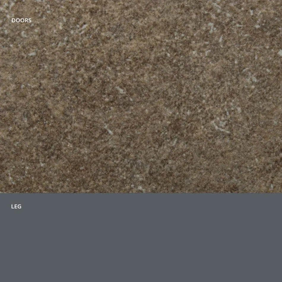 Kredens z drzwiami z laminatu HPL imitującego kamień Made in Italy - Fiorenza Viadurini