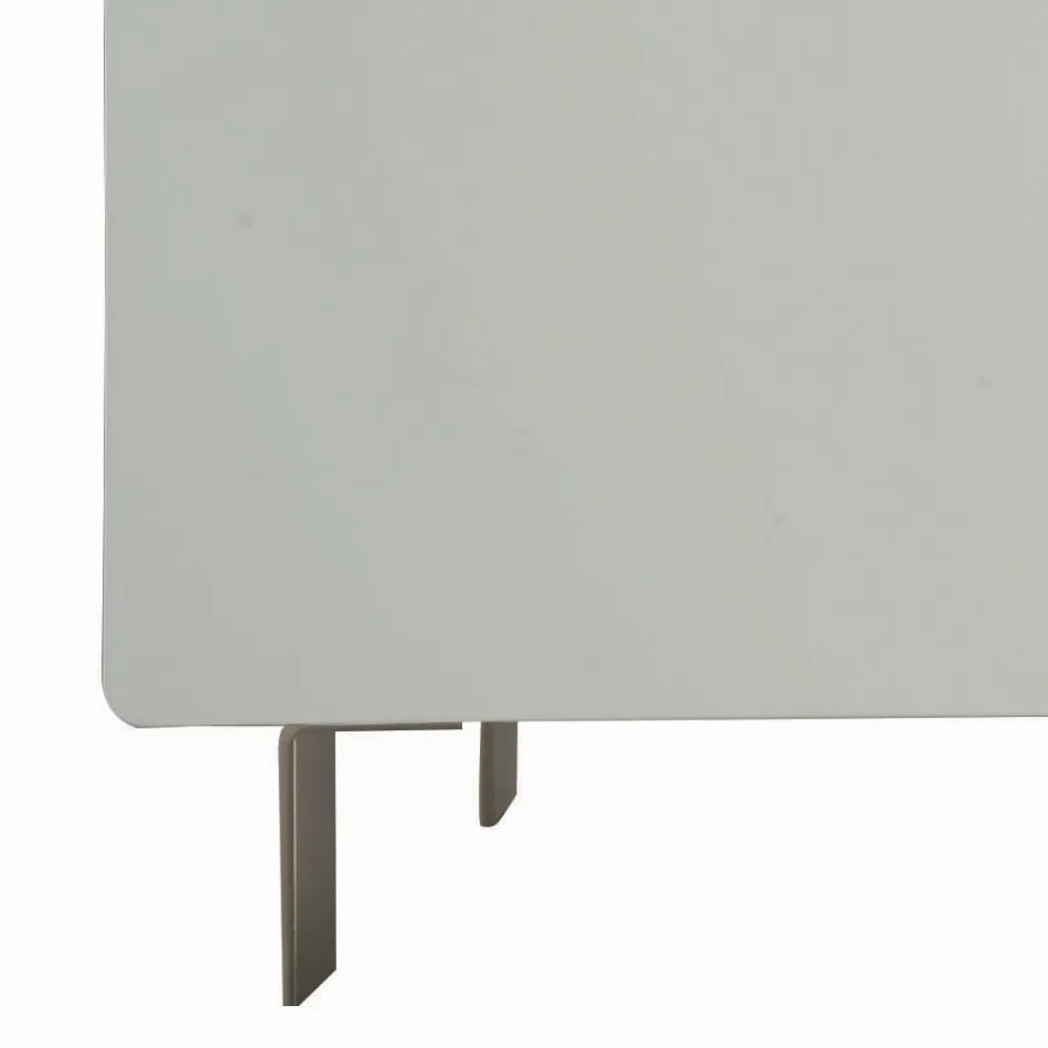 Kredens z korpusem i drzwiami w podstawie Mdf na 4 nóżkach Made in Italy - Coral Viadurini