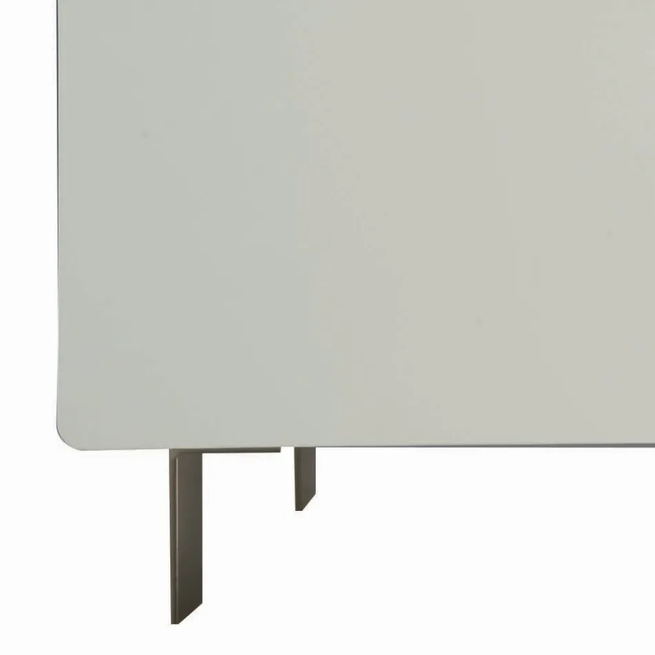 Kredens z korpusem i drzwiami w podstawie Mdf na 4 nóżkach Made in Italy - Coral Viadurini