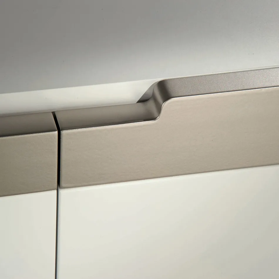 Kredens z korpusem i drzwiami w podstawie Mdf na 4 nóżkach Made in Italy - Coral Viadurini