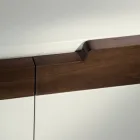 Kredens ze strukturą w kolorze białym Mdf 2 Żelazne stopy Made in Italy - Coral Viadurini