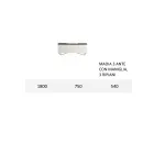 Kredens ze strukturą w kolorze białym Mdf 2 Żelazne stopy Made in Italy - Coral Viadurini