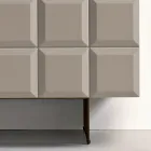 Komoda wewnętrzna z 2 drzwiami w kratkę, wyprodukowana we Włoszech - Elisabetta Viadurini