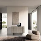 Komoda wewnętrzna z 2 drzwiami w kratkę, wyprodukowana we Włoszech - Elisabetta Viadurini